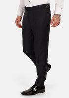 Onyx Black Tuxedo Pants - SARTORO230