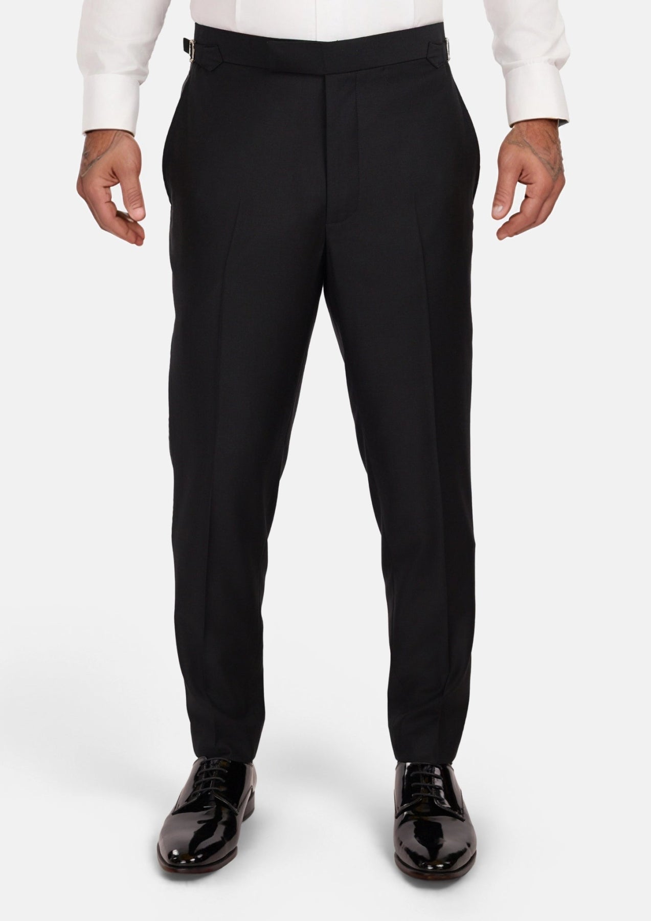 Onyx Black Tuxedo Pants - SARTORO