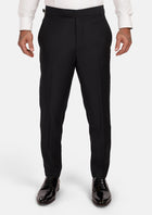 Onyx Black Tuxedo Pants - SARTORO986