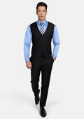 Onyx Black Vest - SARTORO