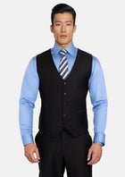Onyx Black Vest - SARTORO965