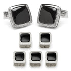 Onyx Cushion Stainless Steel 5-Stud Set - SARTORO687