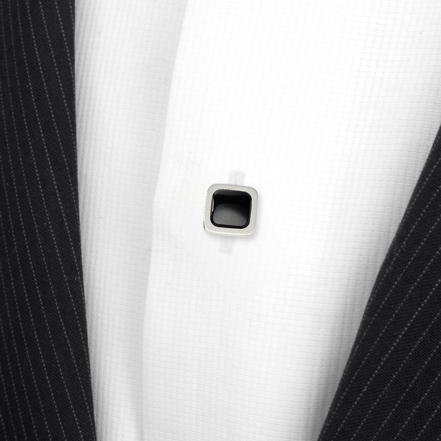Onyx Cushion Stainless Steel 5-Studs - SARTORO192