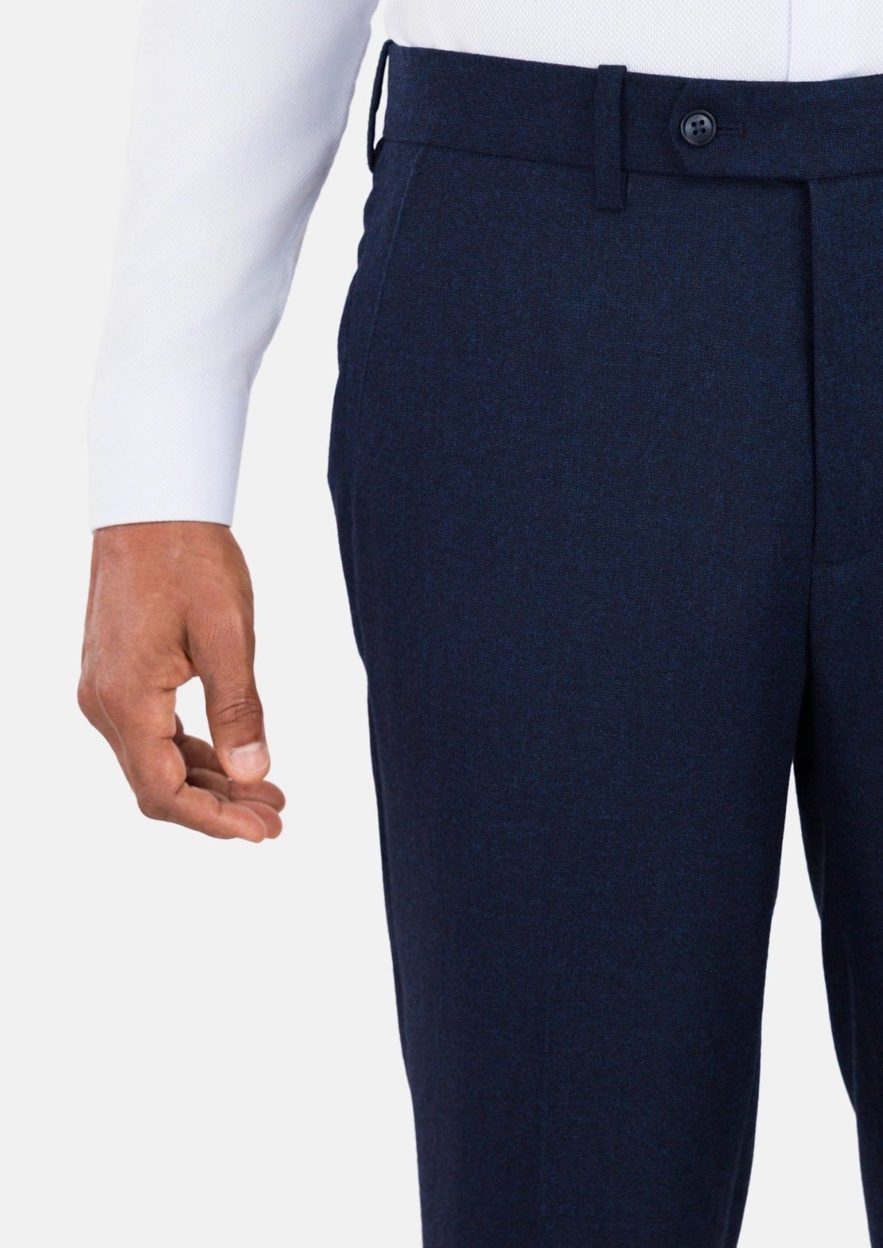 Oxford Blue Flannel Pants - SARTORO