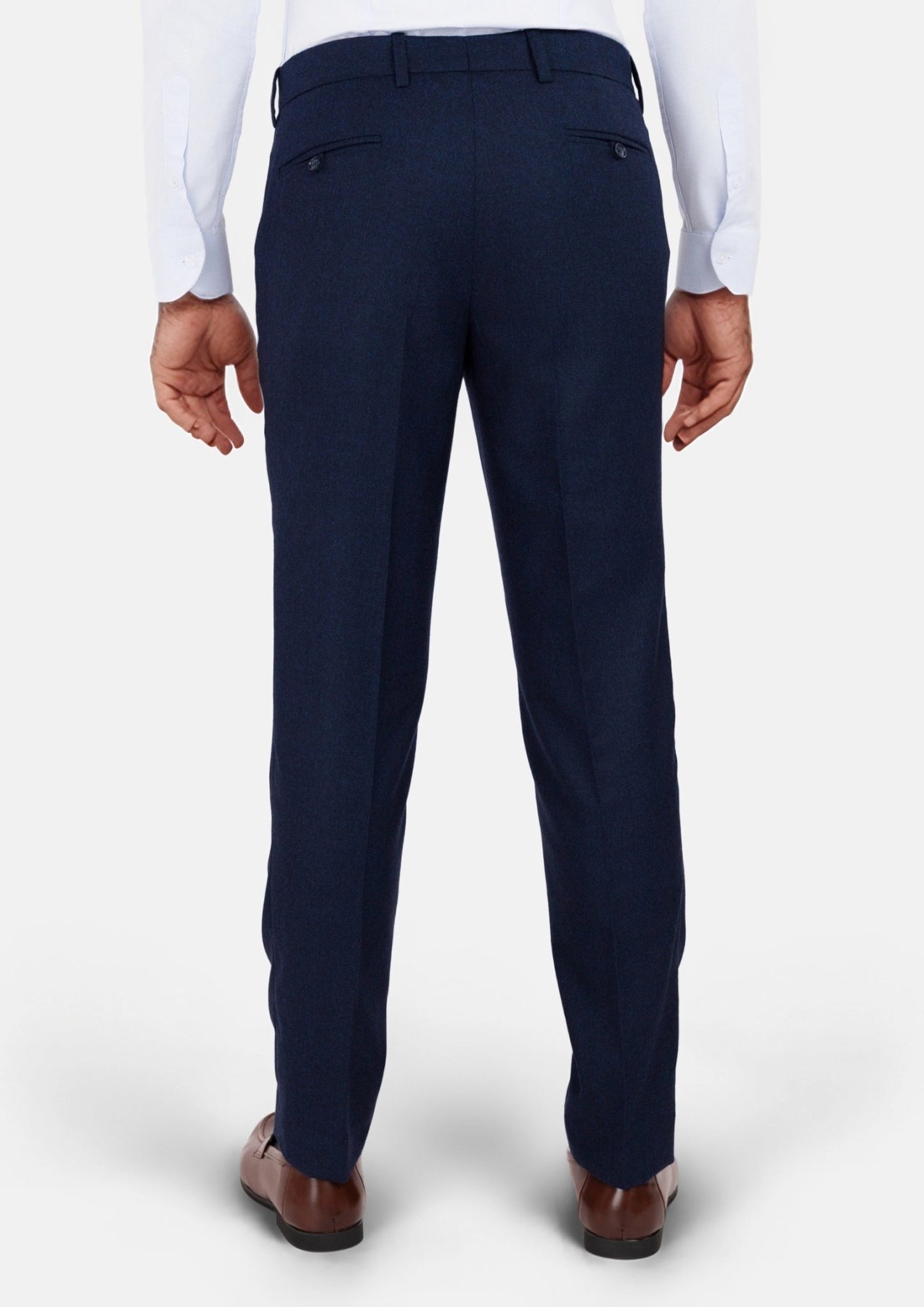 Oxford Blue Flannel Pants - SARTORO
