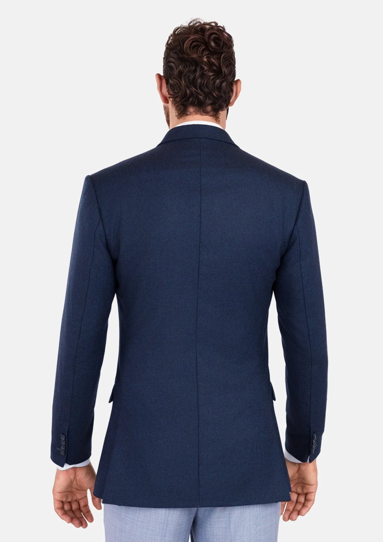 Oxford Blue Flannel Waverly Jacket - SARTORO