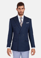 Oxford Blue Flannel Waverly Jacket - SARTORO662