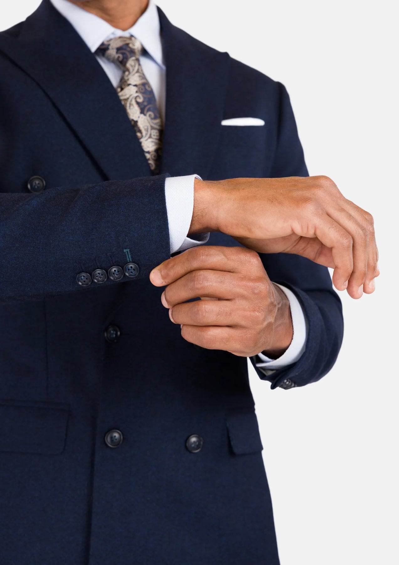 Oxford Blue Flannel Waverly Jacket - SARTORO