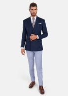 Oxford Blue Flannel Waverly Jacket - SARTORO11