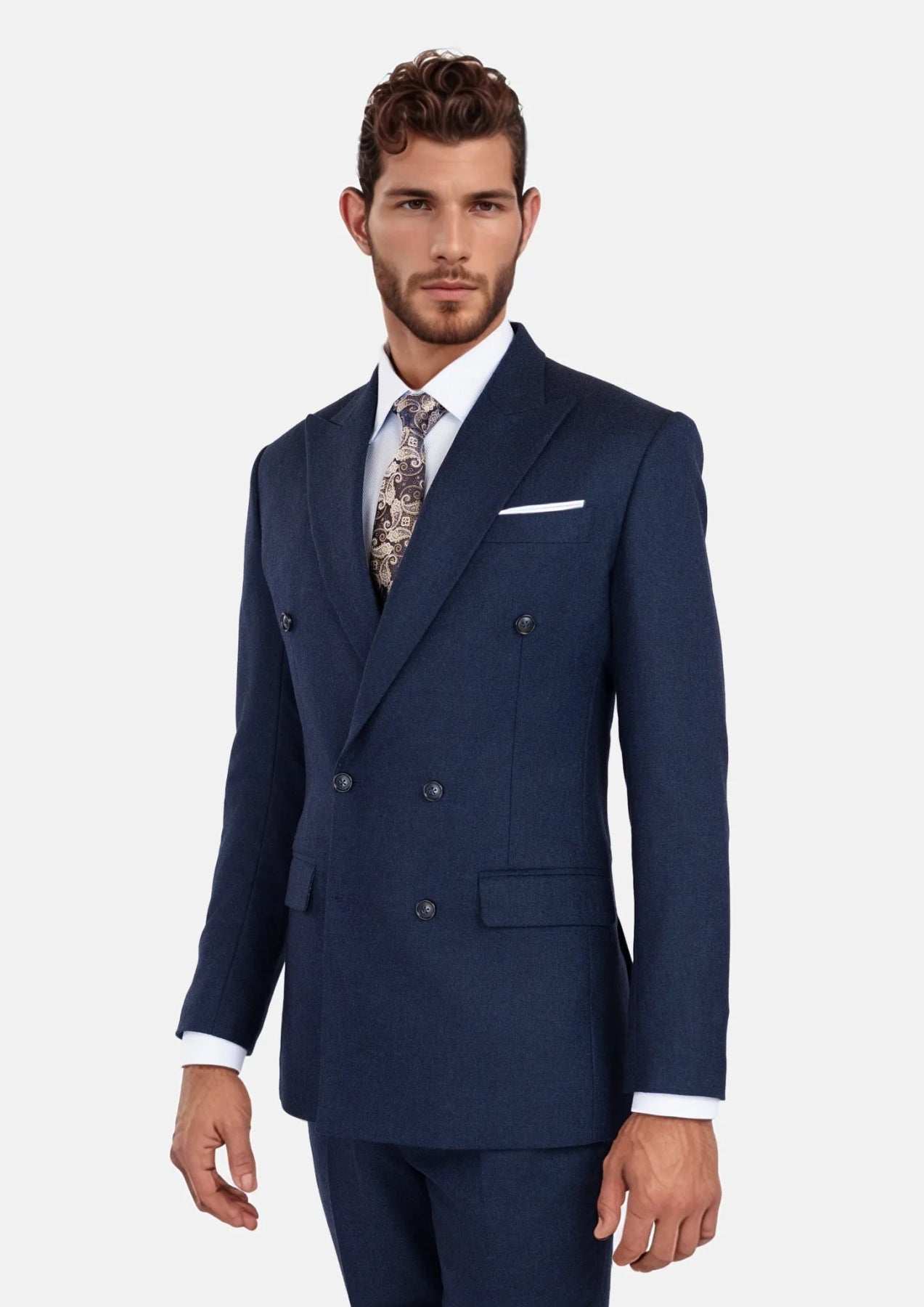 Oxford Blue Flannel Waverly Suit - SARTORO