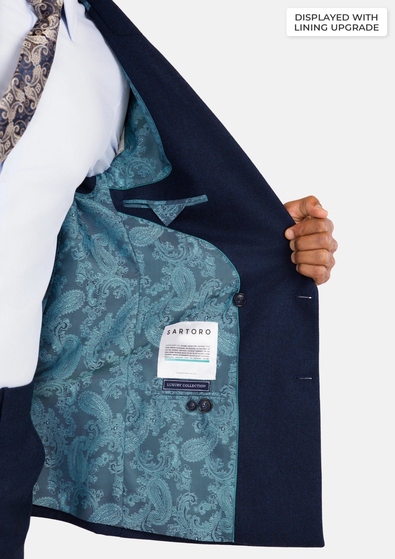 Oxford Blue Flannel Waverly Suit - SARTORO