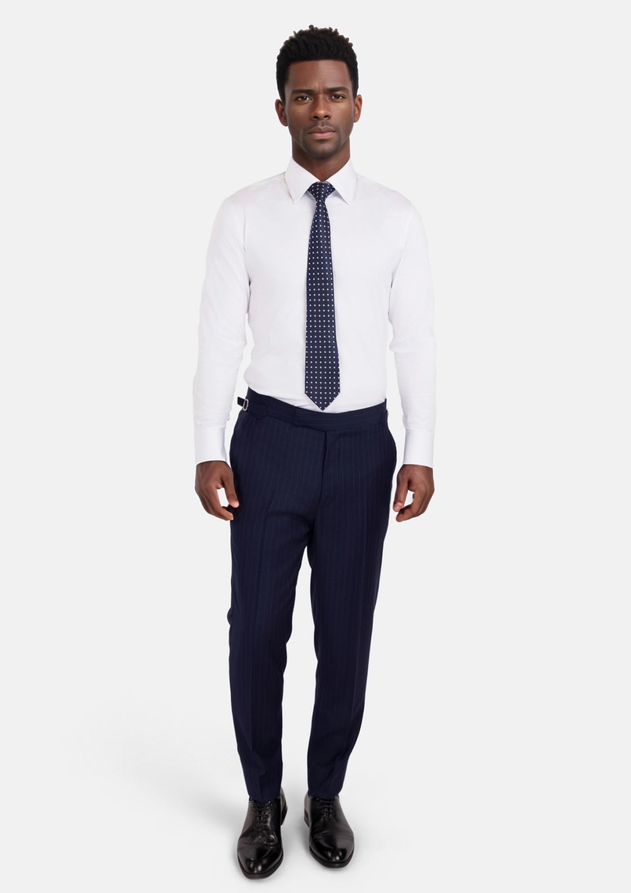 Oxford Blue Pinstripe Pants - SARTORO
