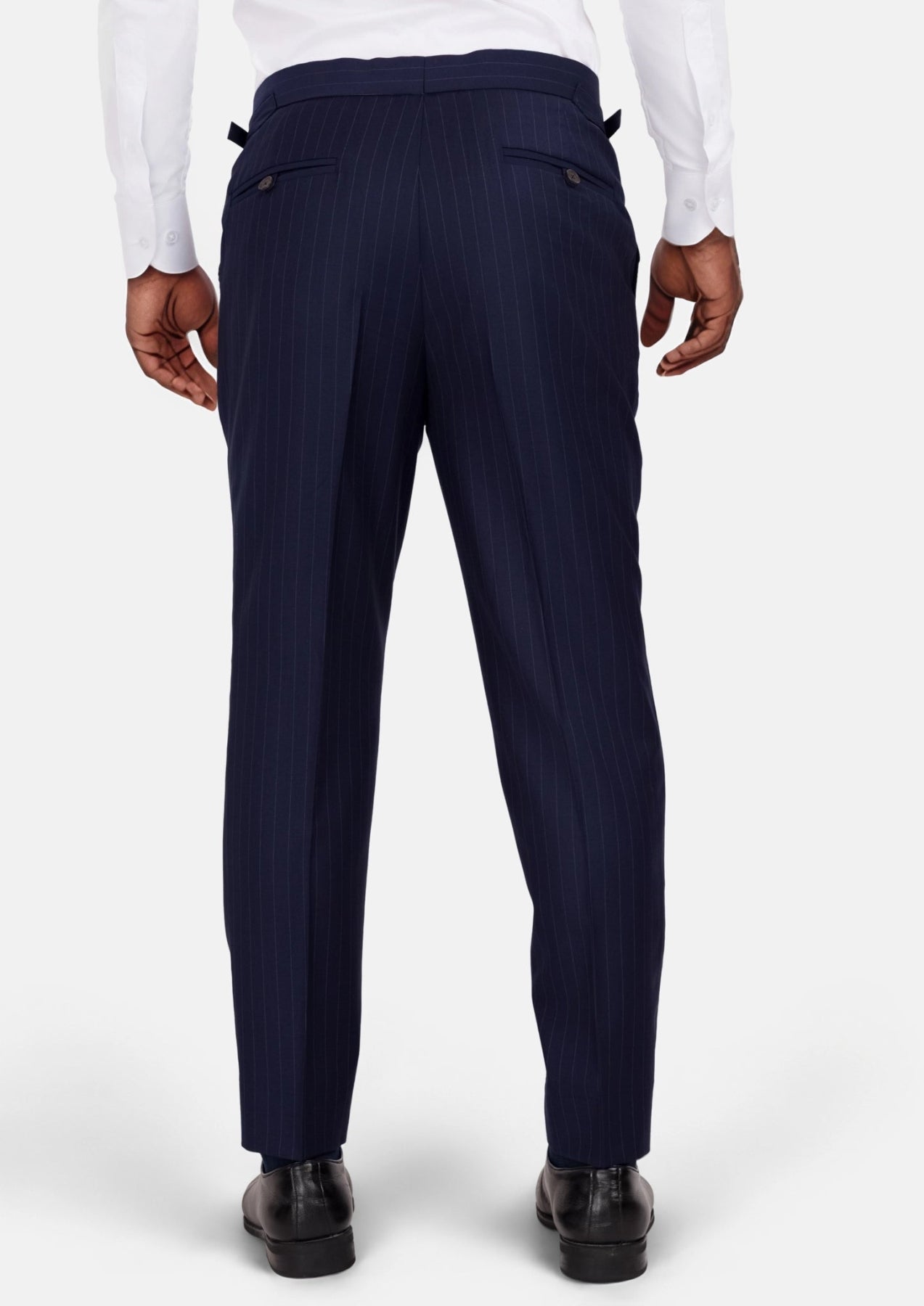 Oxford Blue Pinstripe Pants - SARTORO