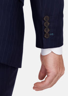 Oxford Blue Pinstripe Thompson Jacket - SARTORO262