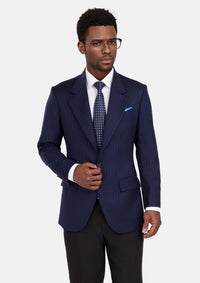 Oxford Blue Pinstripe Thompson Jacket