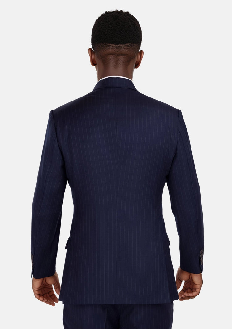 Oxford Blue Pinstripe Thompson Suit - SARTORO798