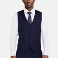 Oxford Blue Pinstripe Vest - SARTORO