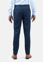 Oxford Blue Sharkskin Pants - SARTORO87