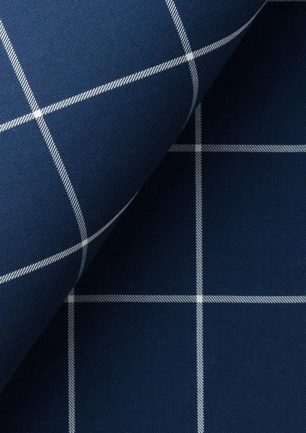 Oxford Blue Windowpane Vest840