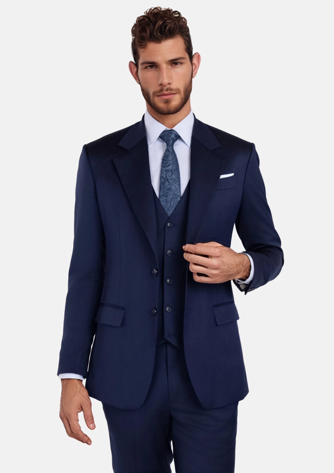 Oxford Navy Ellis Suit - SARTORO