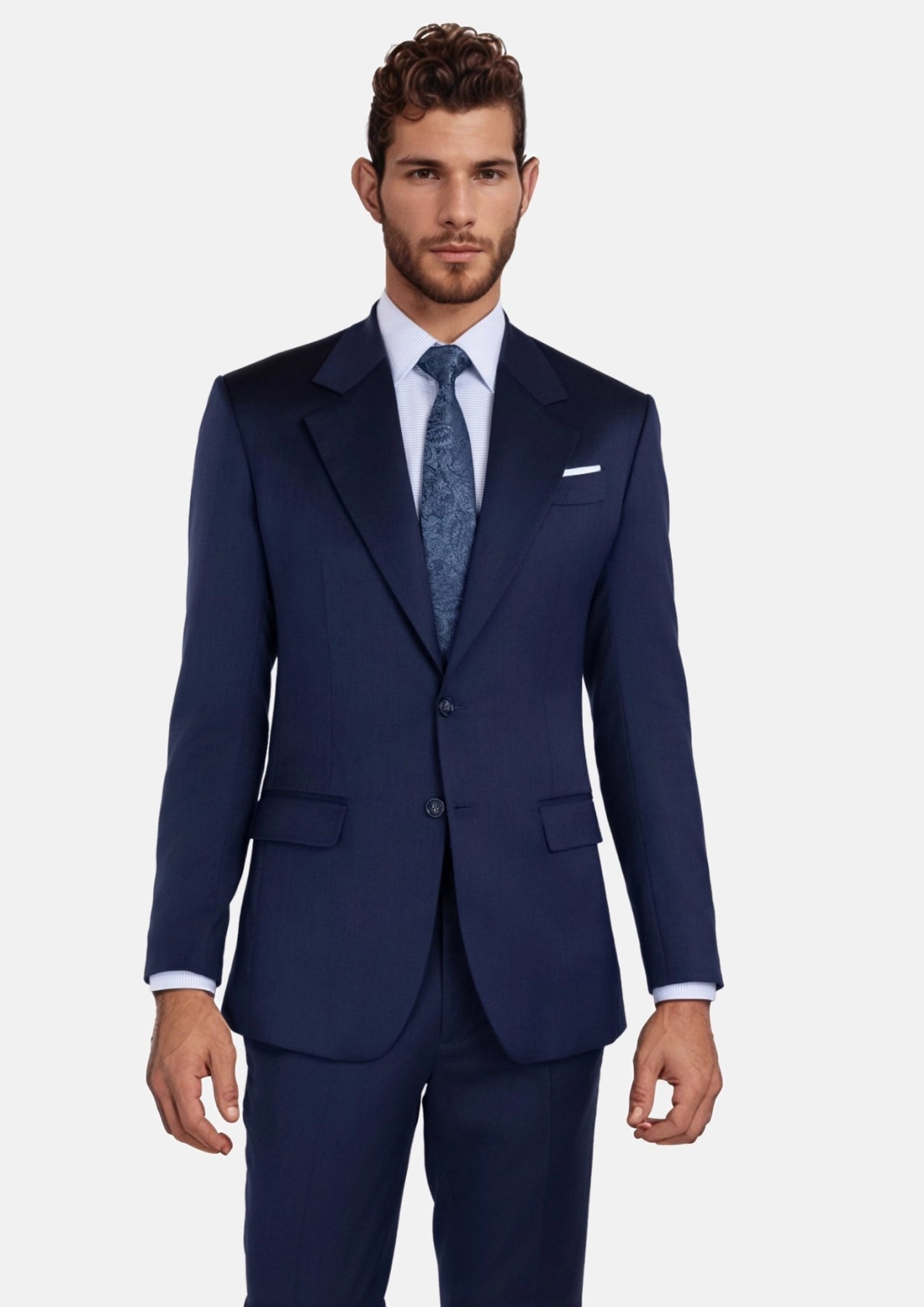 Oxford Navy Ellis Suit - SARTORO
