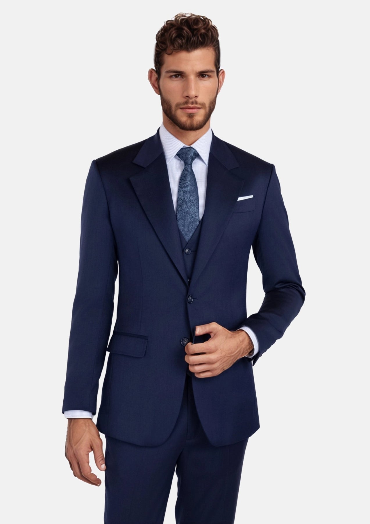 Oxford Navy Ellis Suit