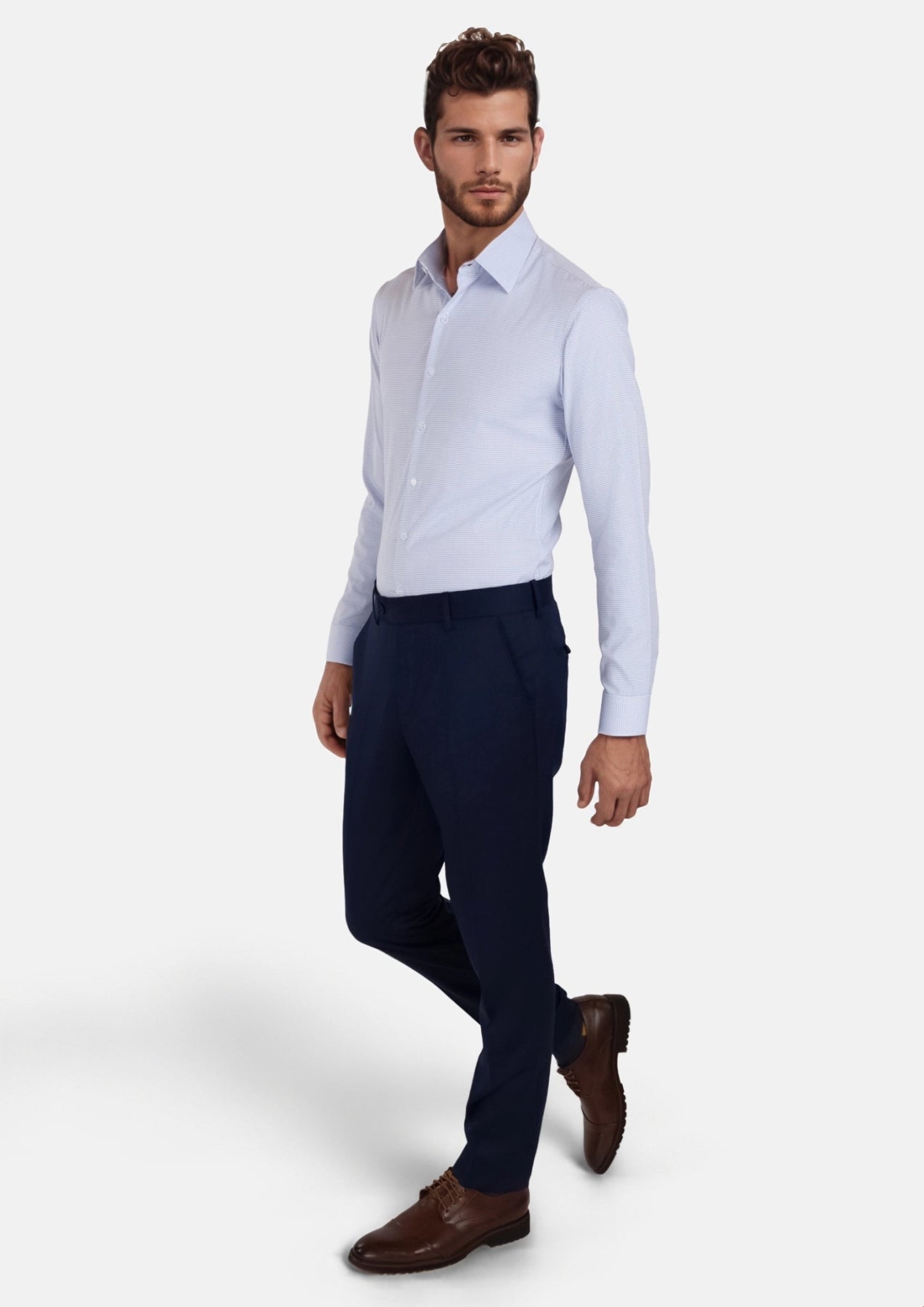 Oxford Navy Pants - SARTORO