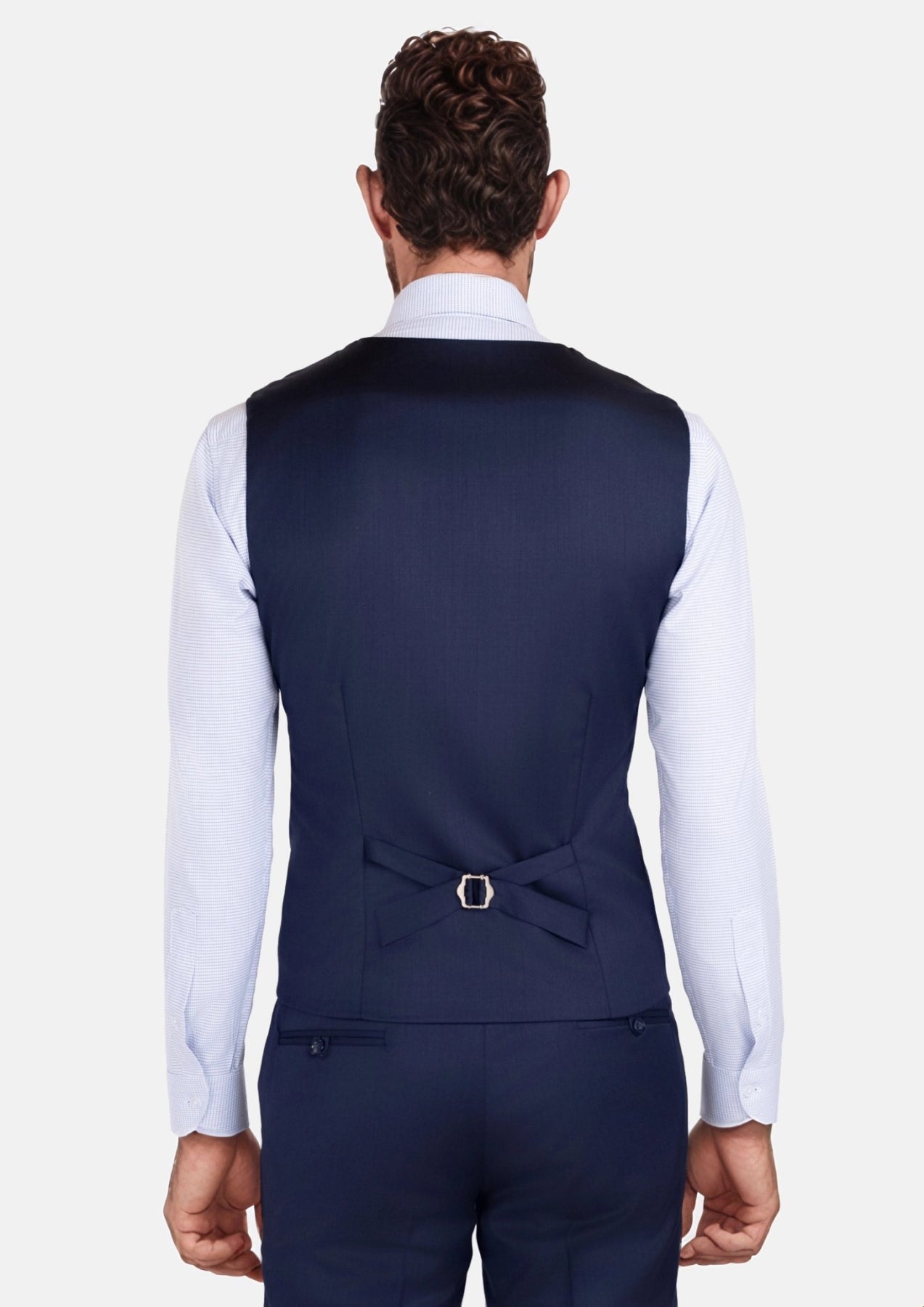 Oxford Navy Vest - SARTORO