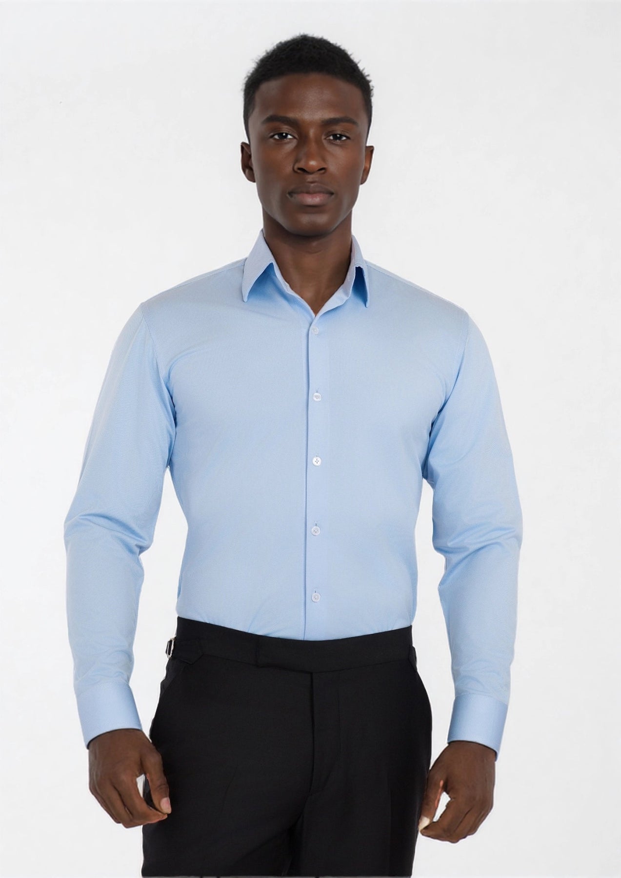 Oxford Sky Twill Shirt - SARTORO