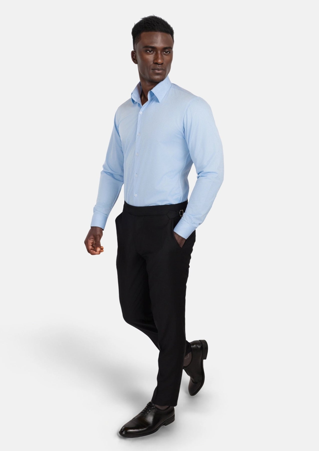 Oxford Sky Twill Shirt - SARTORO