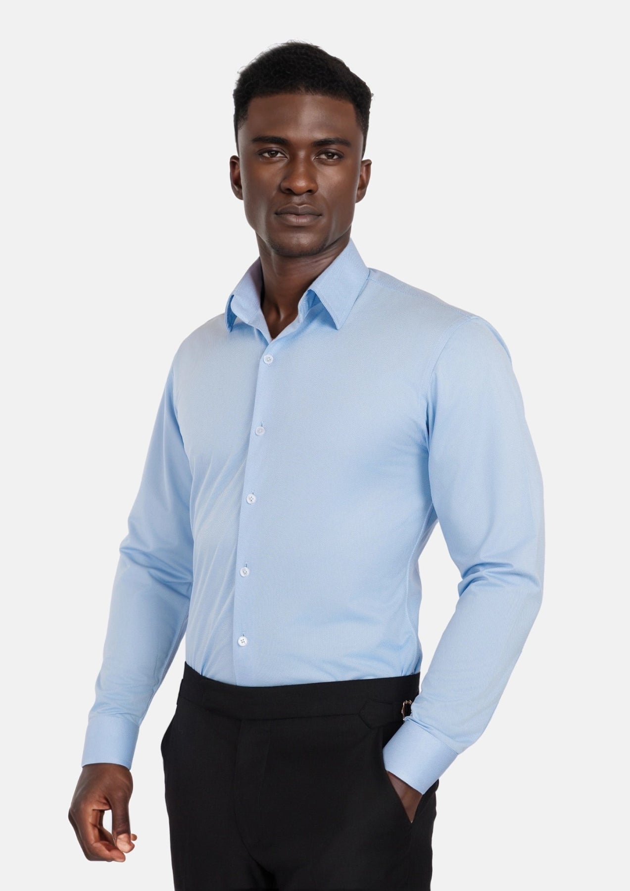 Oxford Sky Twill Shirt - SARTORO