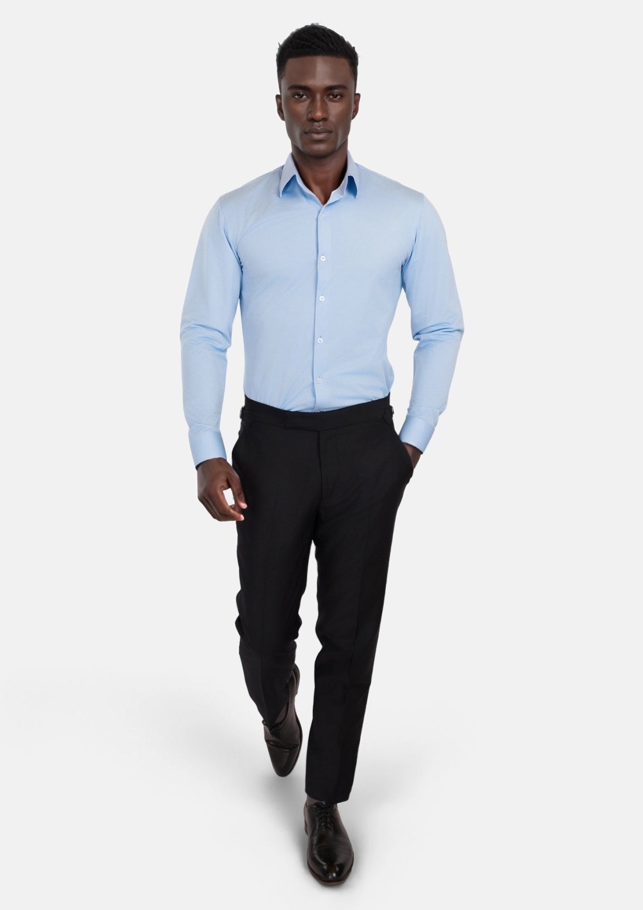 Oxford Sky Twill Shirt - SARTORO