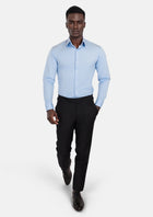 Oxford Sky Twill Shirt - SARTORO685