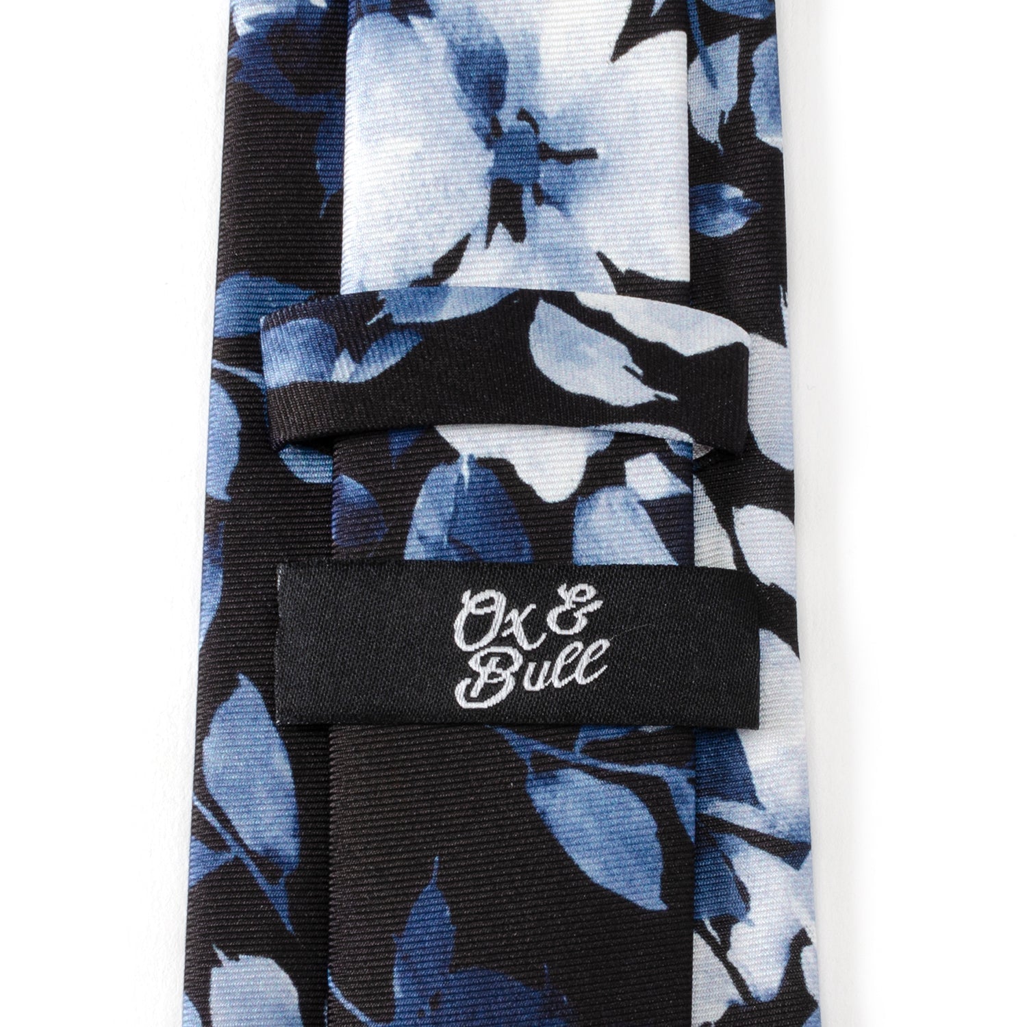 Painted Floral Black Silk Men's Tie116