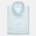Pale Aqua End On End Shirt - SARTORO