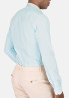 Pale Aqua End On End Shirt - SARTORO996