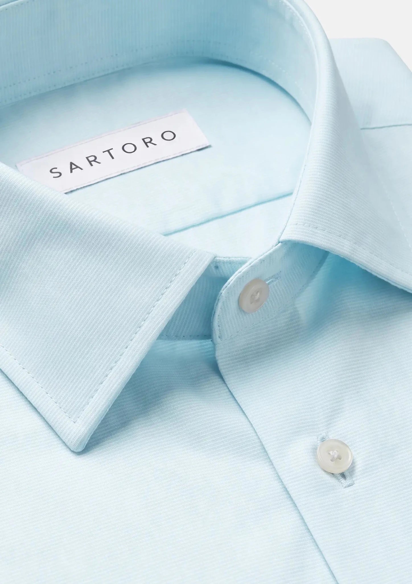 Pale Aqua End On End Shirt594