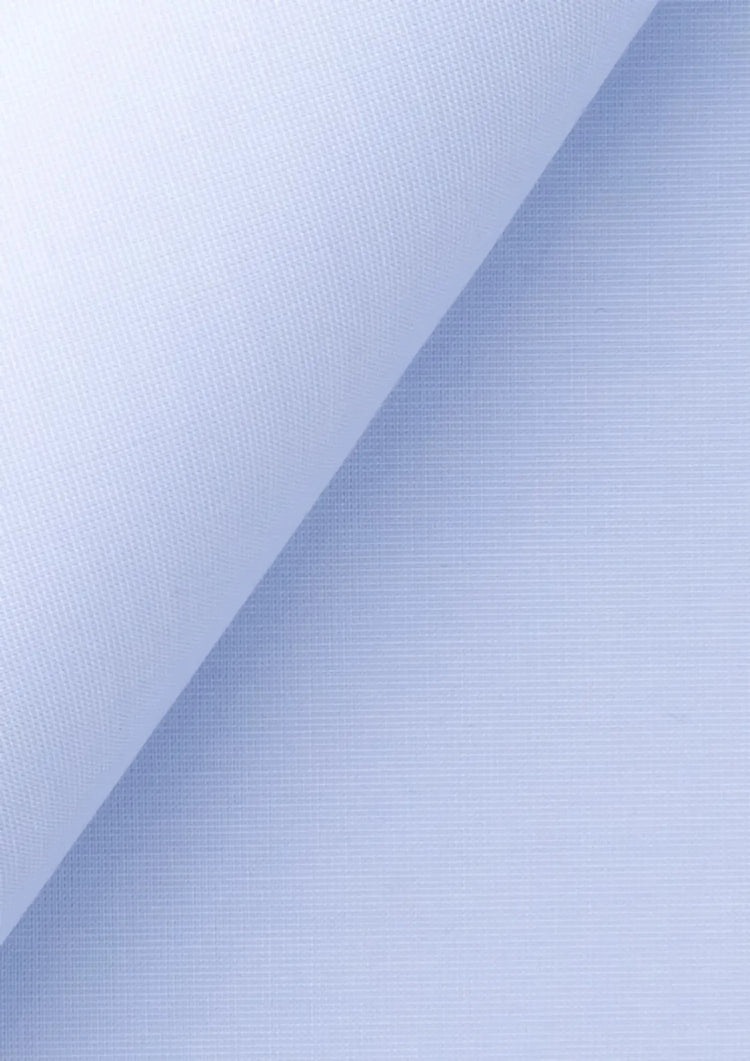 Pale Blue Cotton Broadcloth Shirt - SARTORO592