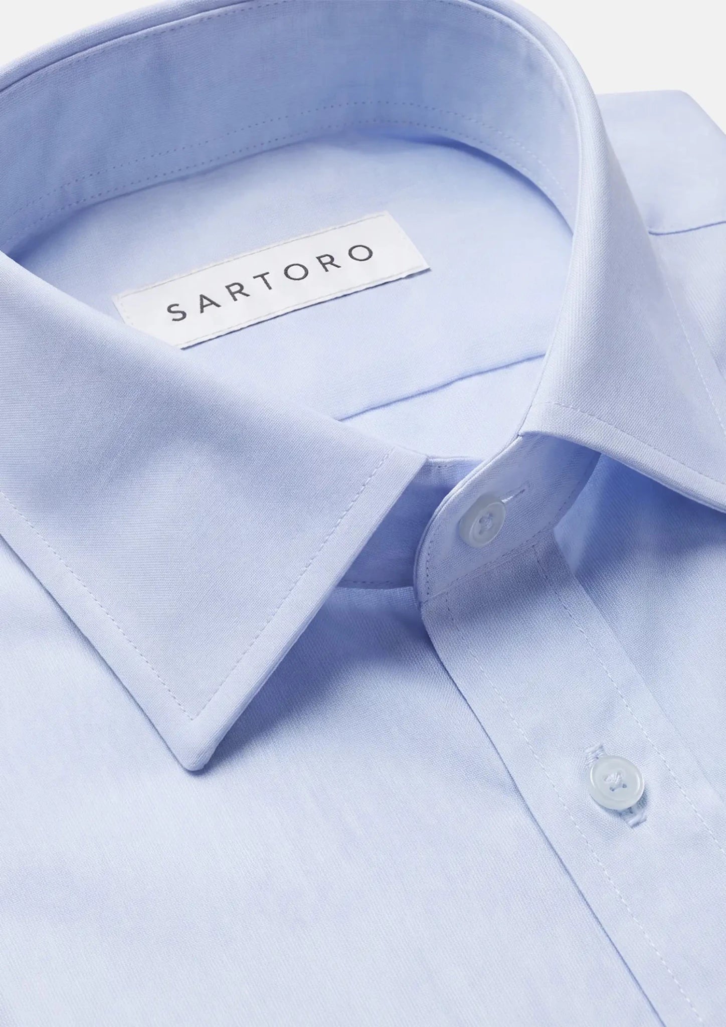 Pale Blue Cotton Broadcloth Shirt331