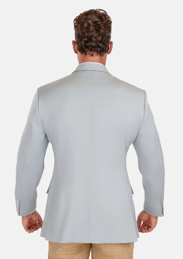 Pale Blue Italian Wool Ellis Jacket - SARTORO174