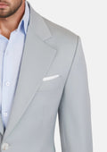 Pale Blue Italian Wool Ellis Jacket - SARTORO