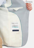 Pale Blue Italian Wool Ellis Jacket - SARTORO