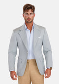 Pale Blue Italian Wool Ellis Jacket - SARTORO