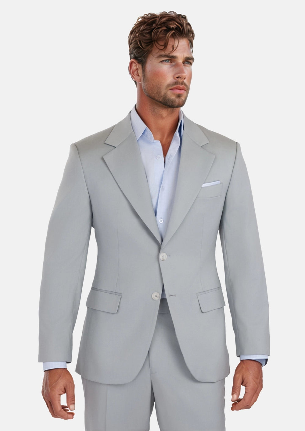 Pale Blue Italian Wool Suit990