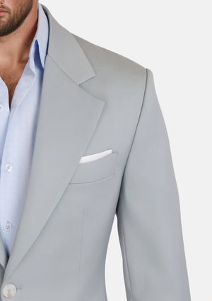 Pale Blue Italian Wool Ellis Suit - SARTORO