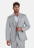 Pale Blue Italian Wool Ellis Suit - SARTORO