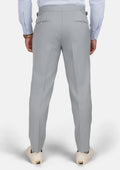 Pale Blue Italian Wool Pants - SARTORO