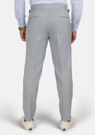 Pale Blue Italian Wool Pants - SARTORO175