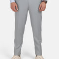 Pale Blue Italian Wool Pants - SARTORO