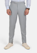 Pale Blue Italian Wool Pants - SARTORO